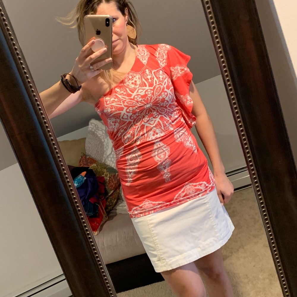 Studio Y off the shoulder silkie tip